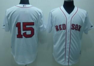 Boston Red Sox 15 Pedroia White Kids MLB Jersey Cheap