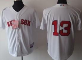 Boston Red Sox 13 CRAWFORD White Kids MLB Jersey Cheap
