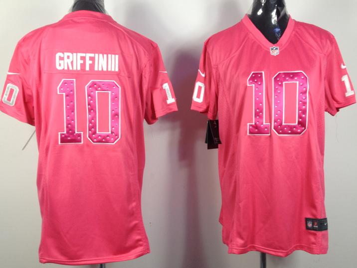 Cheap Women Nike Washington Redskins 10# Robert Griffin III Pink Nike NFL Jerseys