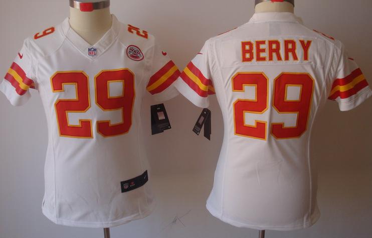 Cheap Women Nike Kansas City Chiefs 29# Eric Berry White Game LIMITED Nike NFL Jerseys