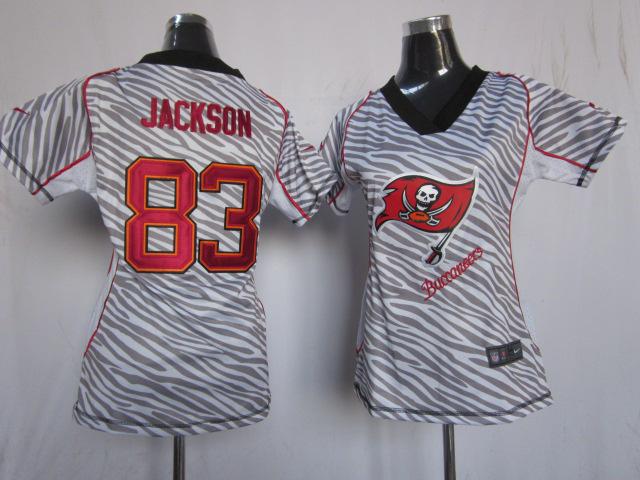 Cheap Women Nike Tampa Bay Buccaneers 83# Vincent Jackson FEM FAN Zebra Nike NFL Jerseys