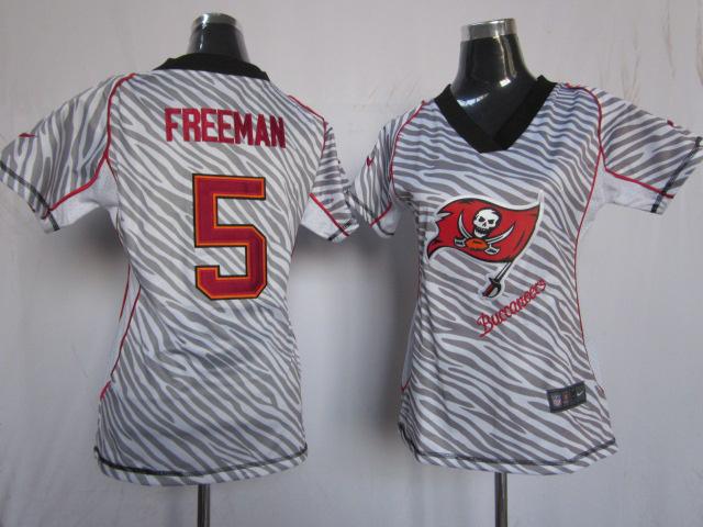 Cheap Women Nike Tampa Bay Buccaneers 5# Josh Freeman FEM FAN Zebra Nike NFL Jerseys
