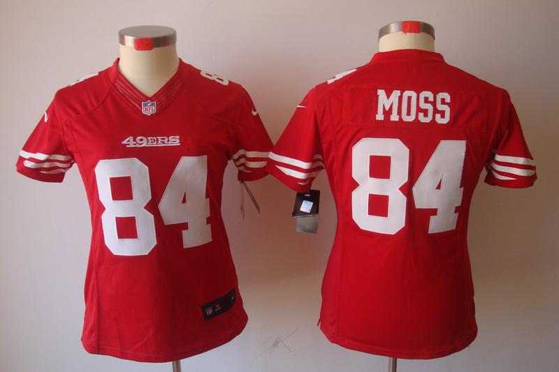Cheap Women Nike San Francisco 49ers 84 Randy Moss Red Game LIMITED NFL Jerseys