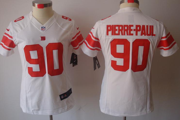 Cheap Women Nike New York Giants 90 Pierre-Paul White Game LIMITED NFL Jerseys
