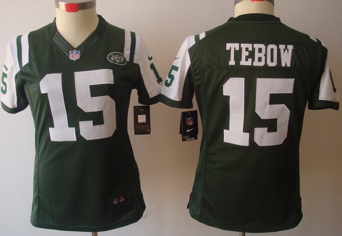 Cheap Women Nike New York Jets 15 Tim Tebow Green Game LIMITED NFL Jerseys