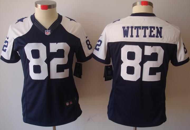 Cheap Women Nike Dallas Cowboys #82 Jason Witten Blue Thankgivings Game LIMITED NFL Jerseys
