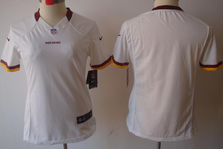 Cheap Women Nike Washington Redskins Blank White Game LIMITED NFL Jerseys