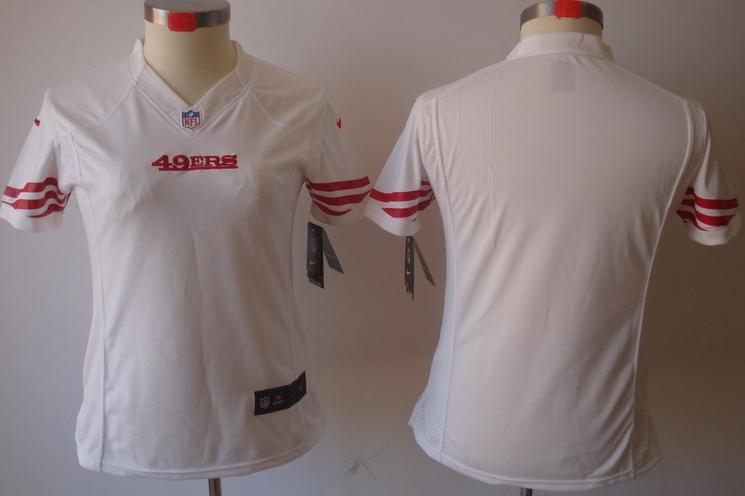 Cheap Women Nike San Francisco 49ers Blank White Game LIMITED NFL Jerseys