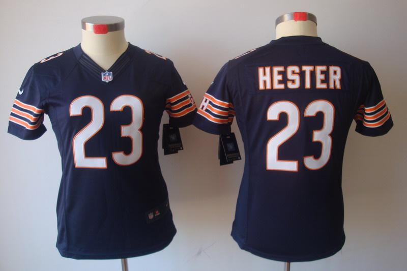 Cheap Women Nike Chicago Bears 23 Devin Hester Blue Game LIMITED NFL Jerseys