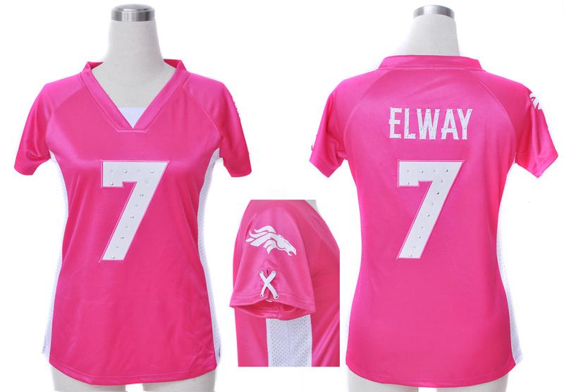 Cheap Women Nike Pittsburgh Steelers #7 Ben Roethlisberger Pink Womens Draft Him II Top Jerseys