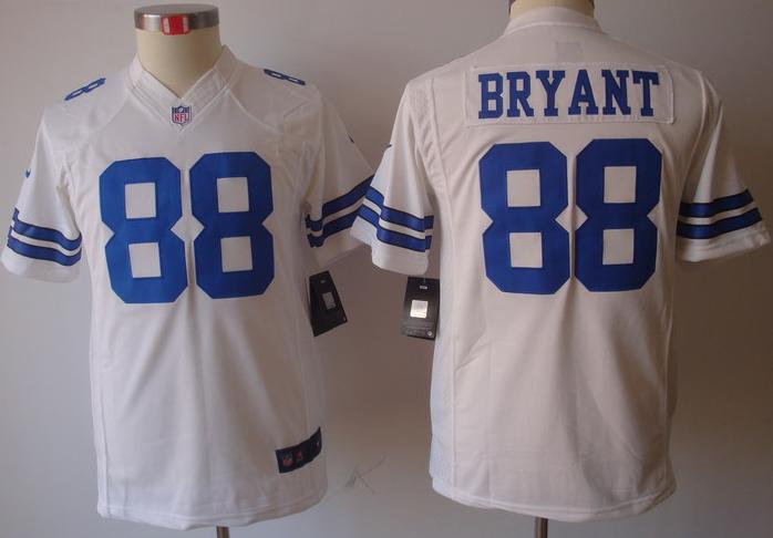 Kids Nike Dallas Cowboys 88 Dez Bryant White Game LIMITED NFL Jerseys Cheap