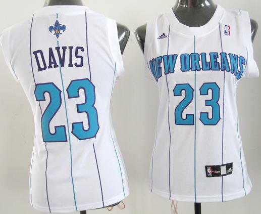 Cheap Women New Orleans Hornets 23# Anthony Davis White Revolution 30 Swingman NBA Jerseys