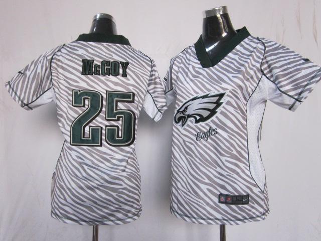 Cheap Women Nike Philadelphia Eagles #25 LeSean McCoy FEM FAN Zebra Nike NFL Jerseys