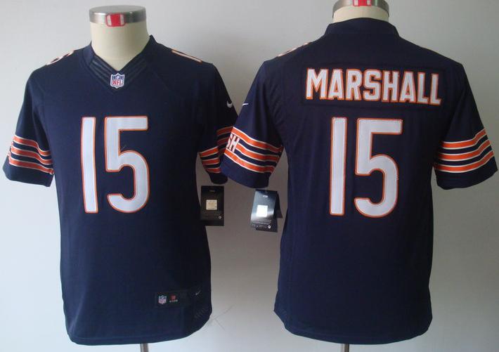 Kids Nike Chicago Bears #15 Marshall Blue Game LIMITED Nike NFL Jerseys Cheap