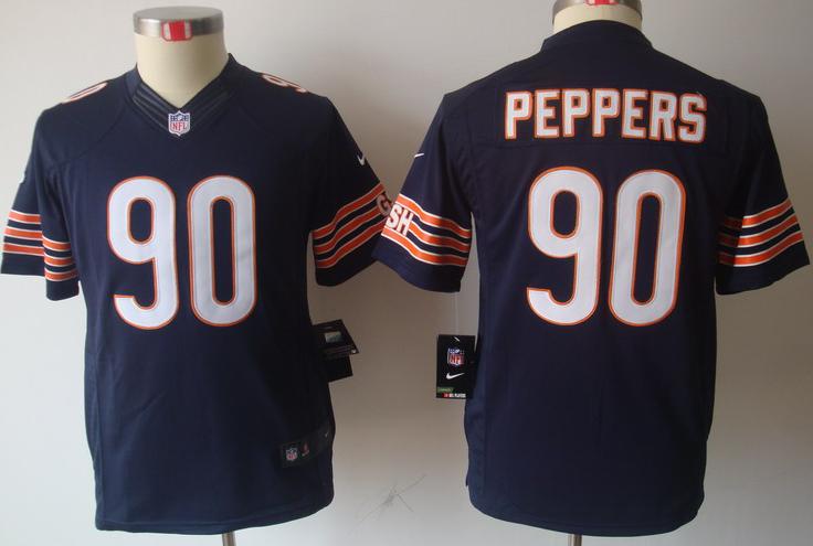 Kids Nike Chicago Bears 90 Peppers Blue Game LIMITED NFL Jerseys Cheap