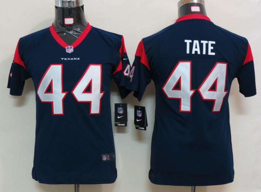 Kids Nike Houston Texans #44 Ben Tate Blue NFL Jerseys Cheap