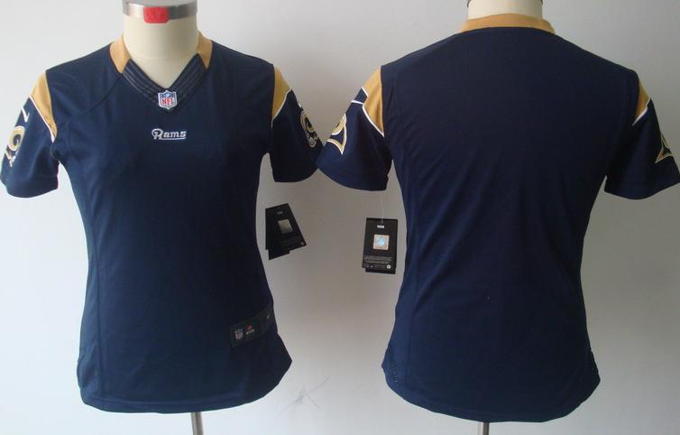 Cheap Women Nike St. Louis Rams Blank Blue Game LIMITED NFL Jerseys