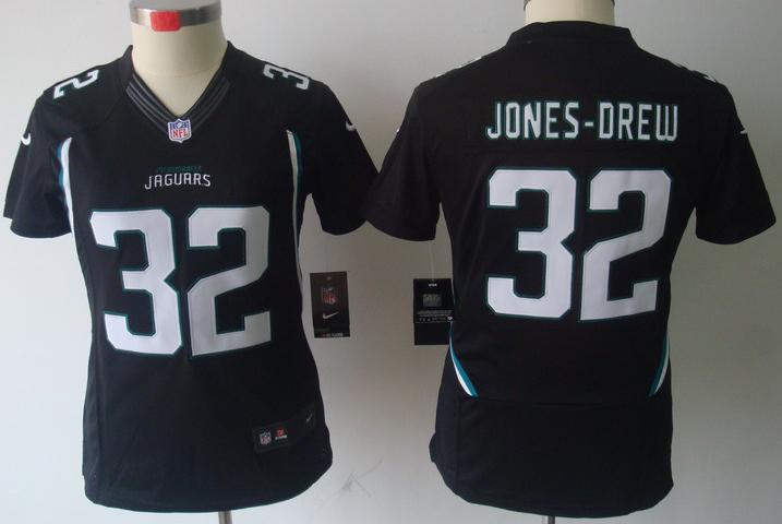Cheap Women Nike Jacksonville Jaguars 32# Maurice Jones-Drew Black Game LIMITED NFL Jerseys