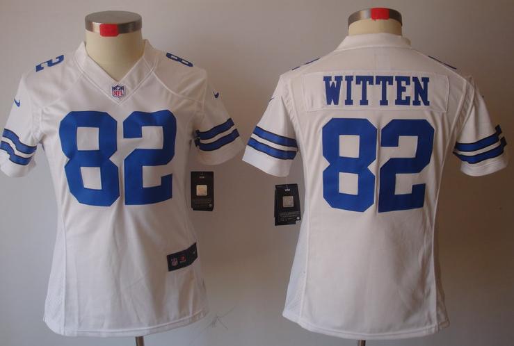 Cheap Women Nike Dallas Cowboys #82 Jason Witten White Game LIMITED Nike NFL Jerseys