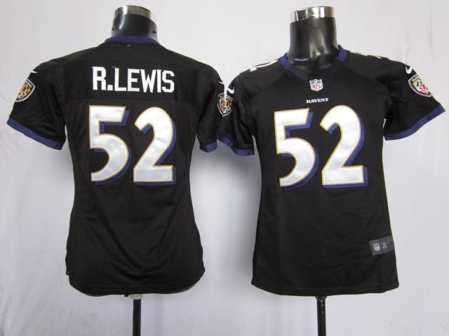 Cheap Women Nike Baltimore Ravens 52 R.lewis Black Nike NFL Jerseys