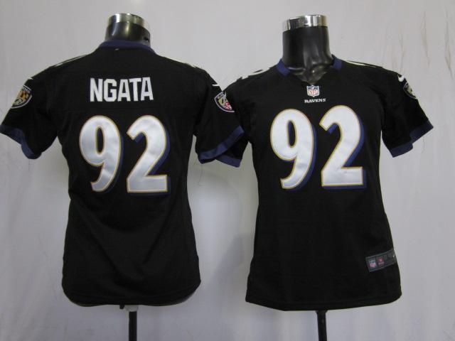Cheap Women Nike Baltimore Ravens #92 Haloti Ngata Black Nike NFL Jerseys