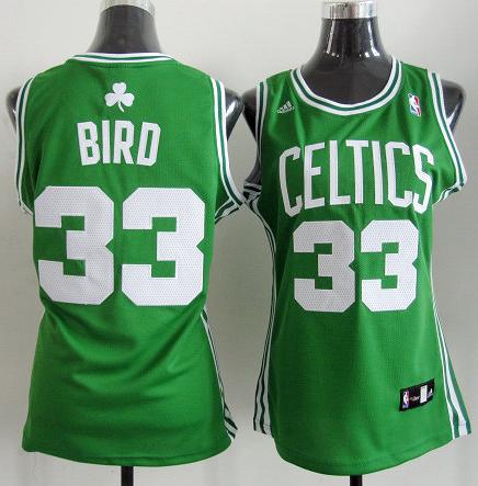 Cheap Women Boston Celtics 33# Larry Bird Green Revolution 30 Swingman Jersey