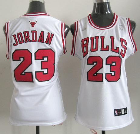 Cheap Women Chicago Bulls 23 Michael Jordan White Revolution 30 Swingman Jersey