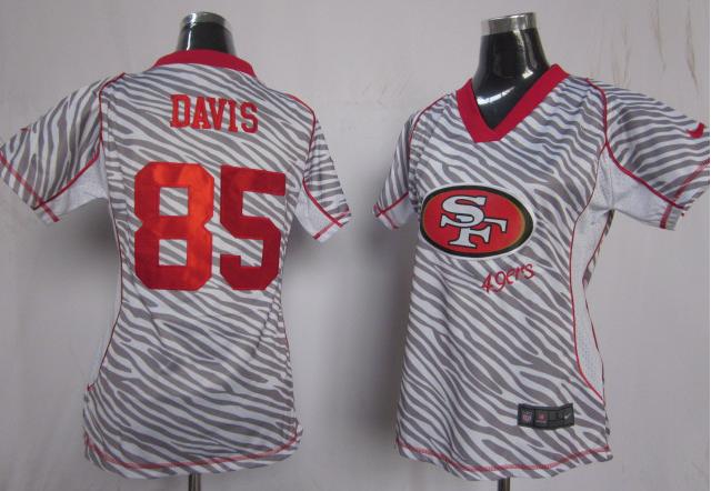 Cheap Women Nike San Francisco 49ers 85 Vernon Davis