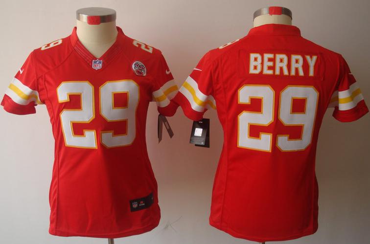 Cheap Women Nike Kansas City Chiefs 29# Eric Berry Red Game LIMITED NFL Jerseys