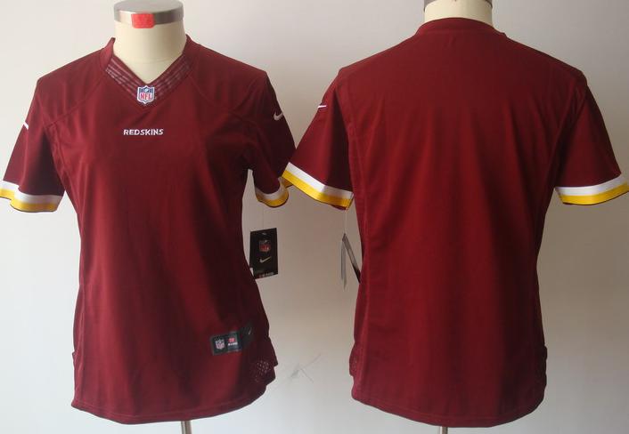 Cheap Women Nike Washington Redskins Blank Red Game LIMITED NFL Jerseys
