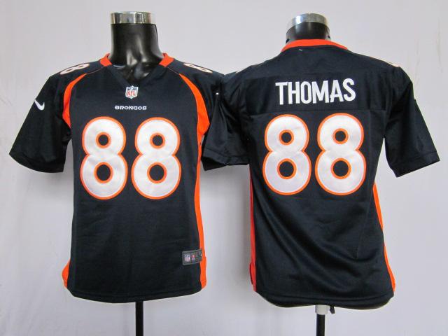 Kids Nike Denver Broncos 88# Demaryius Thomas Blue NFL Jerseys Cheap