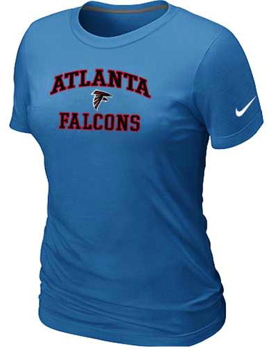 Cheap Women Atlanta Falcons Heart & Soul L.blue T-Shirt