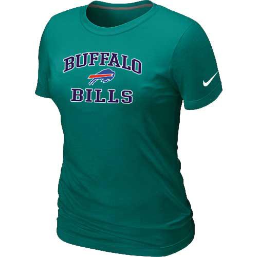 Cheap Women Buffalo Bills Heart & Soul L.Green T-Shirt