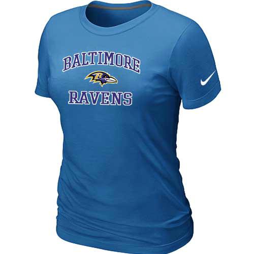 Cheap Women Baltimore Ravens Heart & Soul L.blue T-Shirt