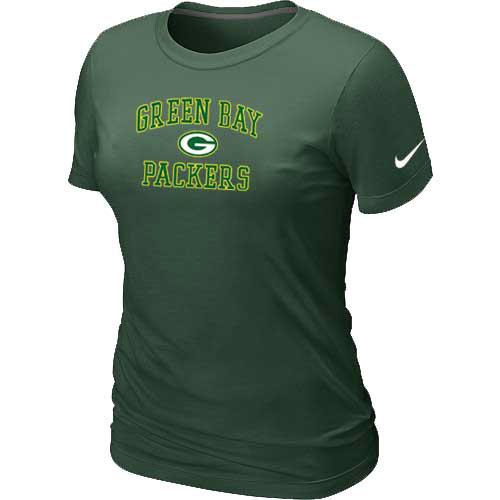 Cheap Women Green Bay Packers Heart & Soul D.Green T-Shirt
