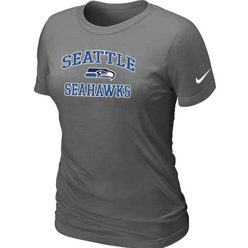 Cheap Women Seattle Seahawks Heart & Soul D.Grey T-Shirt