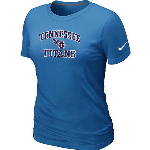 Cheap Women Tennessee Titans Heart & Soul L.blue T-Shirt