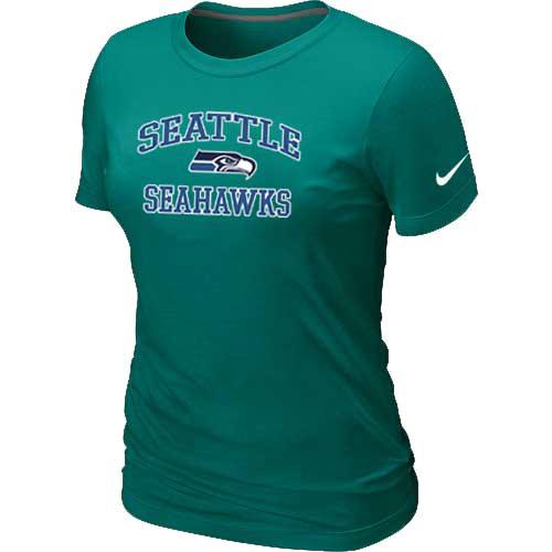 Cheap Women Seattle Seahawks Heart & Soul L.Green T-Shirt