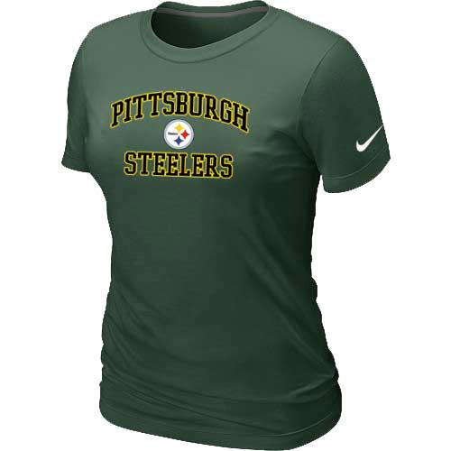 Cheap Women Pittsburgh Steelers Heart & Soul D.Green T-Shirt