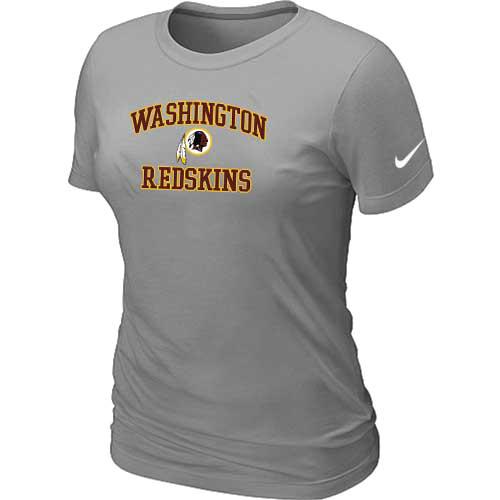 Cheap Women Washington Redskins Heart & Soul L.Grey T-Shirt