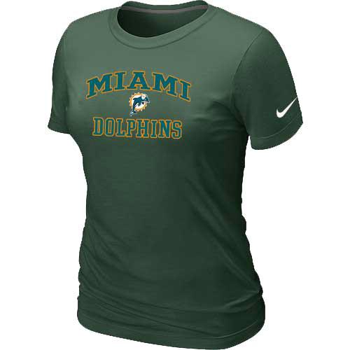 Cheap Women Miami Dolphins Heart & Soul D.Green T-Shirt