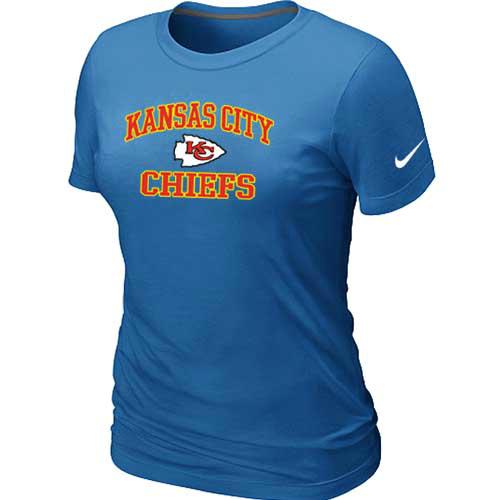 Cheap Women Kansas City Chiefs Heart & Soul L.blue T-Shirt