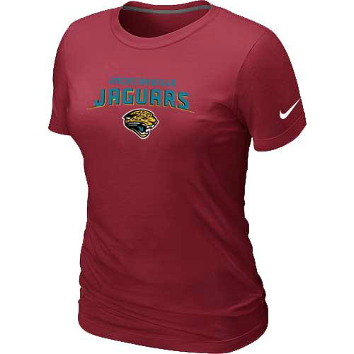 Cheap Women Jacksonville Jaguars Heart & Soul Red T-Shirt