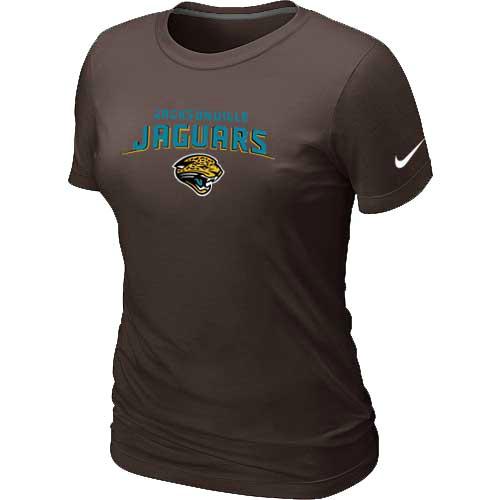 Cheap Women Jacksonville Jaguars Heart & Soul Brown T-Shirt