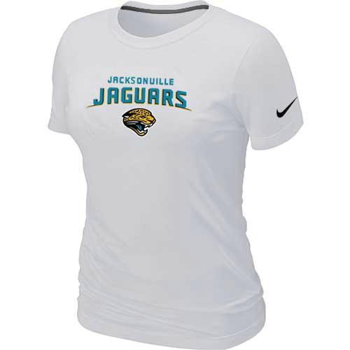 Cheap Women Jacksonville Jaguars Heart & Soul White T-Shirt