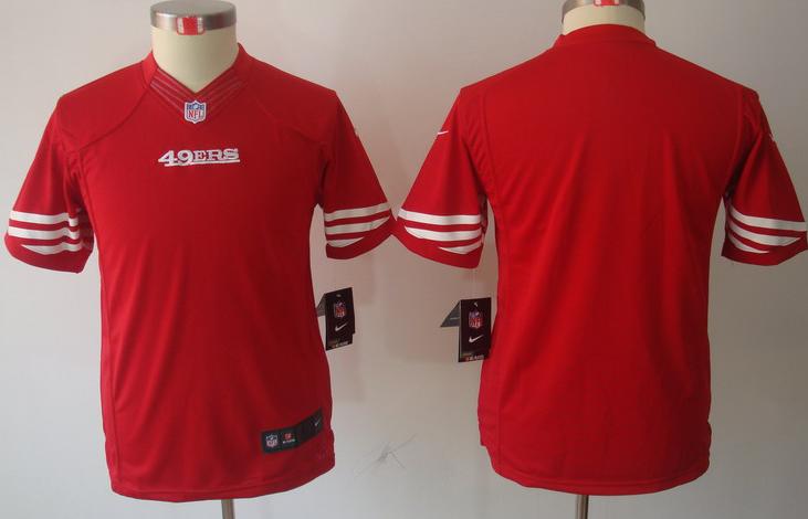 Kids Nike San Francisco 49ers Blank Red Game LIMITED NFL Jerseys Cheap