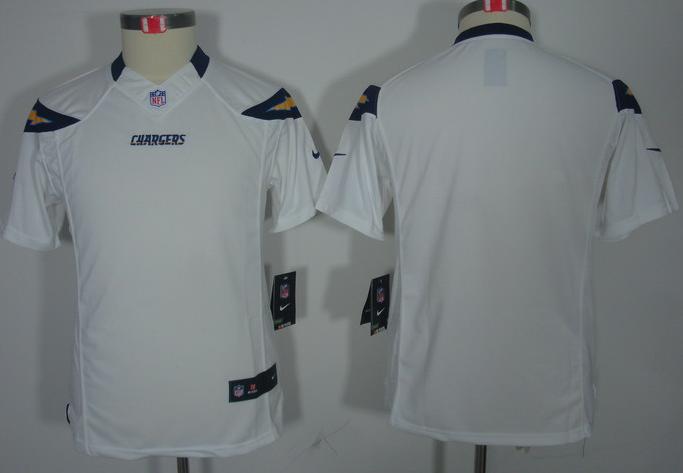 Kids Nike San Diego Chargers Blank White Game LIMITED NFL Jerseys Cheap