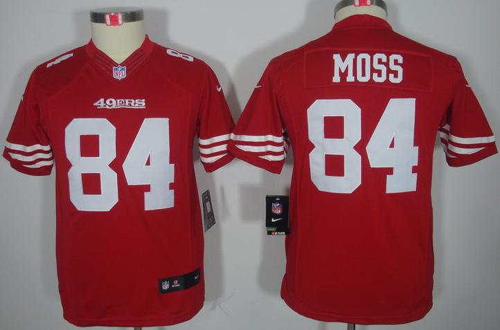 Kids Nike San Francisco 49ers 84 Randy Moss Red Game LIMITED NFL Jerseys Cheap