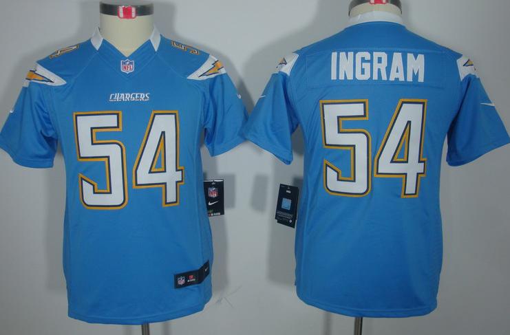 Kids Nike San Diego Chargers #54 Melvin Ingram Light Blue Game LIMITED NFL Jerseys Cheap