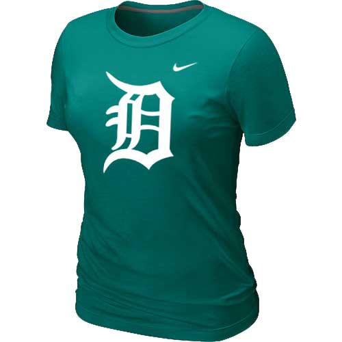 Cheap Women Detroit Tigers Heathered L.Green Nike Blended MLB T-Shirt